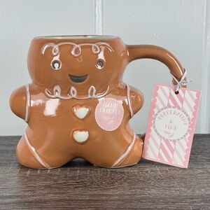 NEW Peppermint & Pine Gingerbread Man Christmas Mug